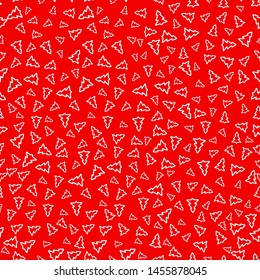 Christmas tree icon seamless vector background illustration ornaments