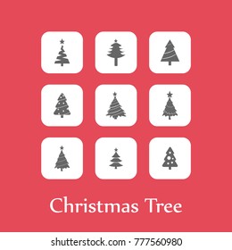 Christmas Tree Icon set
