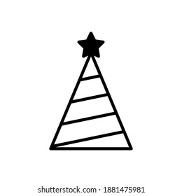 colección de conjunto de iconos de árbol de Navidad.