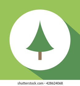 Christmas tree icon. Christmas tree sign