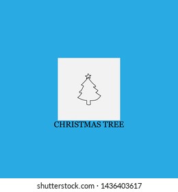 christmas tree icon sign signifier vector