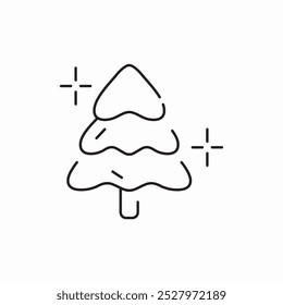 christmas tree icon sign vector