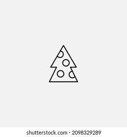 Christmas tree icon sign vector,Symbol, logo illustration for web and mobile