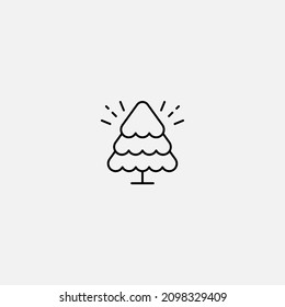 Christmas tree icon sign vector,Symbol, logo illustration for web and mobile