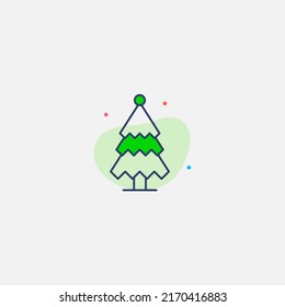 Christmas tree icon sign vector,Symbol, logo illustration for web and mobile