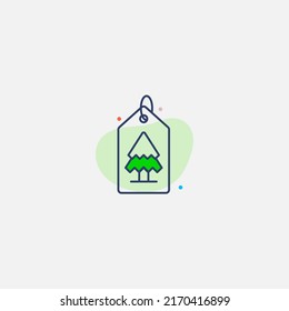 Christmas tree icon sign vector,Symbol, logo illustration for web and mobile