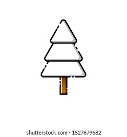 Christmas tree icon, suitable for Christmas elements, complementing Christmas designs and others
