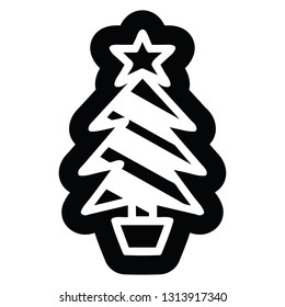 christmas tree icon symbol