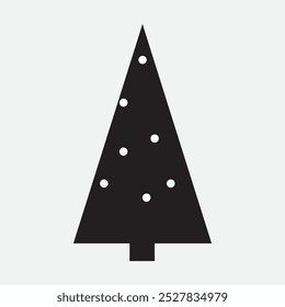Christmas tree icon symbol. flat style Christmas tree icon. vector illustration.