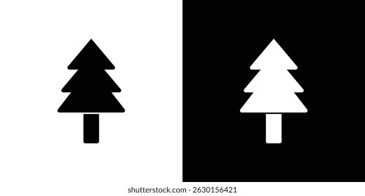 Christmas tree icon symbol pictogram. UX UI icon