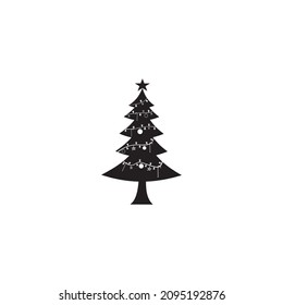 Christmas tree icon symbol sign vector