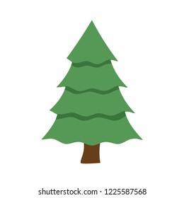 christmas tree icon in trendy flat design 