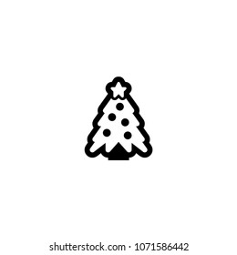 Christmas Tree Icon. Vector Christmas Tree