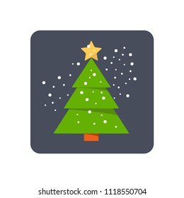 christmas tree icon vector