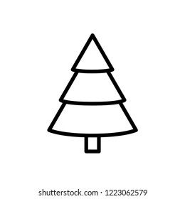 Christmas tree icon vector