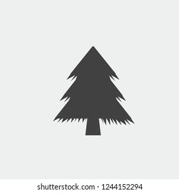 christmas tree icon vector