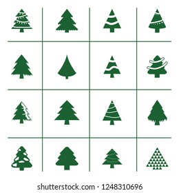 Christmas tree icon vector
