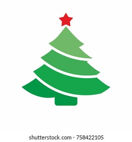 Christmas tree icon vector