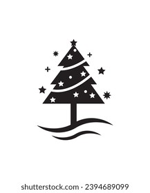 christmas tree icon, vector best flat icon.