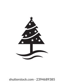christmas tree icon, vector best flat icon.