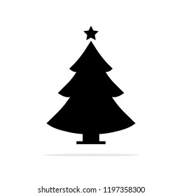 Christmas Tree icon. Vector concept illustration for design.