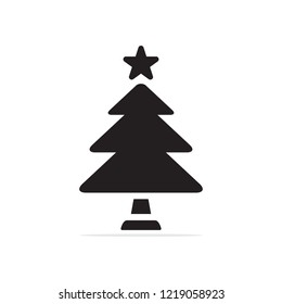 Christmas Tree icon. Vector concept illustration for design.