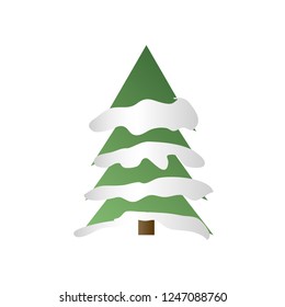 Christmas tree icon vector design