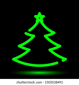 Christmas tree icon vector design