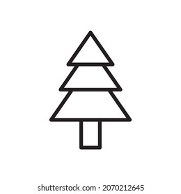 Icono de árbol de Navidad plantillas de diseño vectorial en fondo blanco