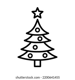 christmas tree icon vector design in white background