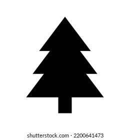 christmas tree icon vector design in white background