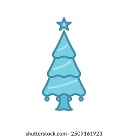 christmas tree icon vector design template elegant style