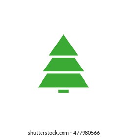 Christmas tree icon vector EPS 10.