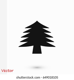 Christmas tree icon, Vector EPS 10 illustration style