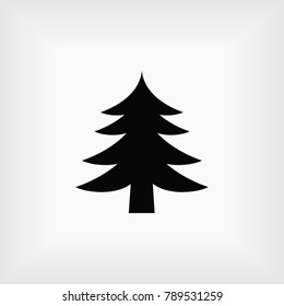 Christmas tree icon, Vector EPS 10 illustration style