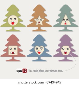 Christmas Tree icon Vector, eps10
