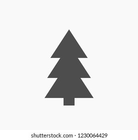 Christmas tree icon. Vector illustration.