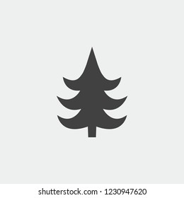 christmas tree icon. Vector illustration