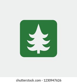 christmas tree icon. Vector illustration