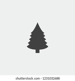 christmas tree icon. Vector illustration.