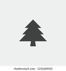 christmas tree icon. Vector illustration.