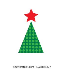 Christmas tree icon. vector illustration