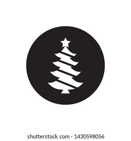 Christmas Tree Icon Vector Illustration - Vector
