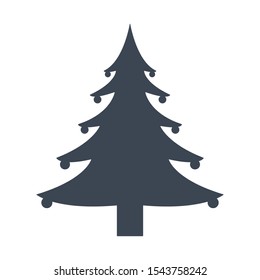 Christmas tree icon vector illustration