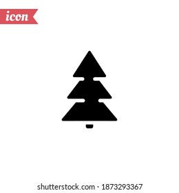Icono de árbol de Navidad. Ilustración del vector EPS 10.