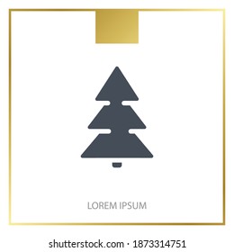 Christmas tree icon. Vector illustration EPS 10.