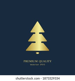 Christmas tree icon. Vector illustration EPS 10.