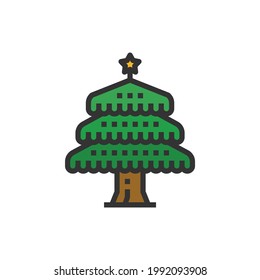 Weihnachtsbaumsymbol Vektorgrafik , Natur , Holz
