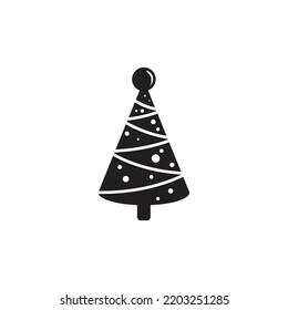 christmas tree icon vector illustration symbol design