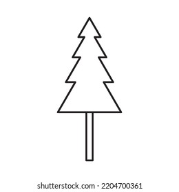 Icono de árbol de Navidad Ilustración Ilustración Diseño plano, Icono de árbol de pino de Navidad Estilo vectorial 